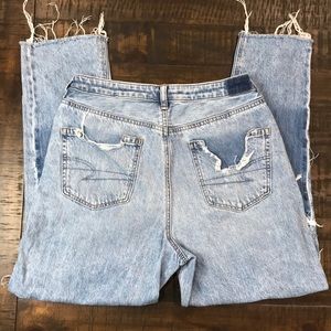American Eagle Mom Jeans, Distressed, Hi Rise, 27” inseam, used, no defects